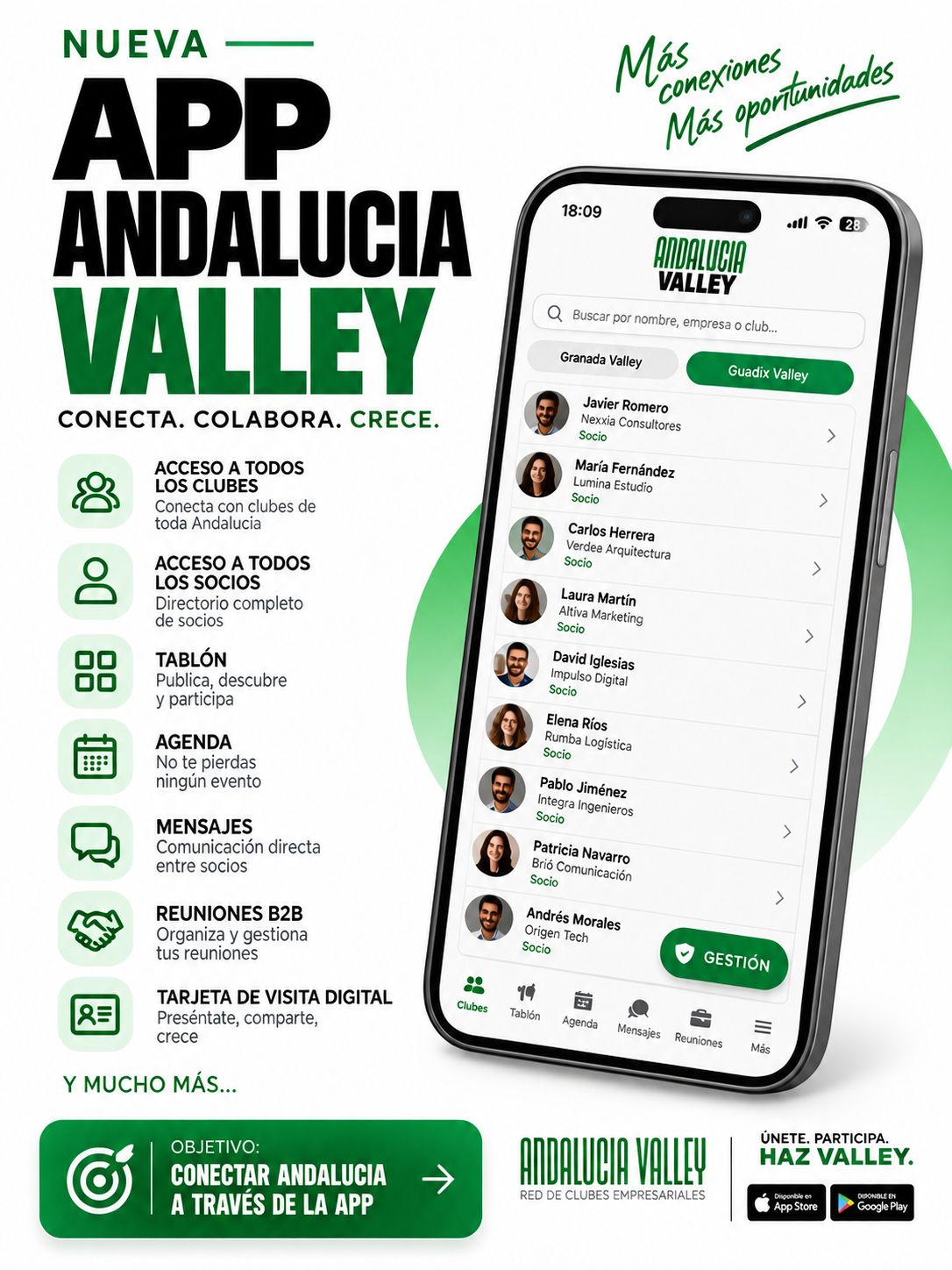 ¡estrenamos nueva app! todos los clubes de andalucía valley ahora en un solo lugar